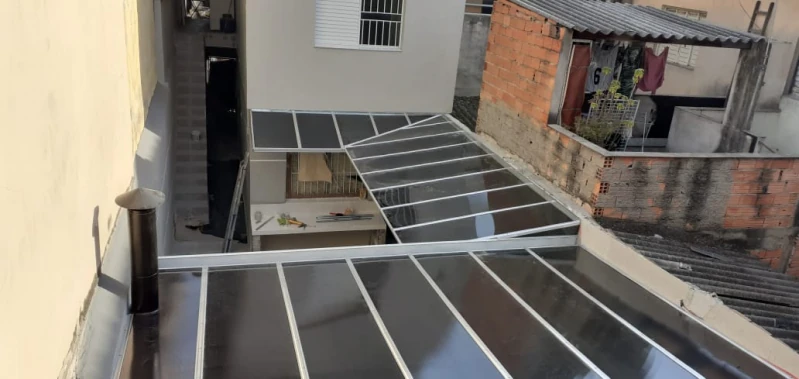 toldo fixo em lona
